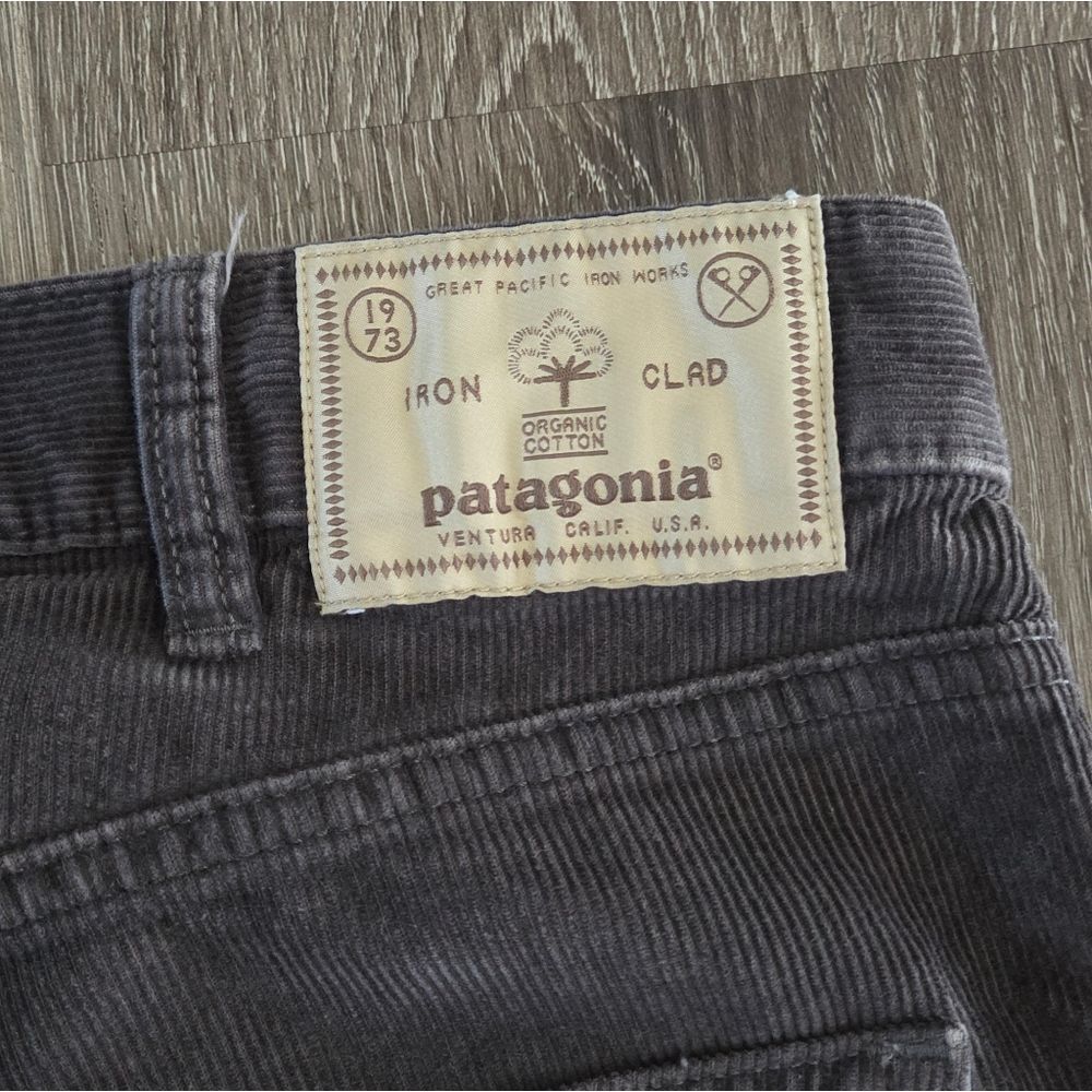 Patagonia Mens Straight Fit Cords Regular 36×32 Gray Organic Cotton 55930 - Picture 6 of 8